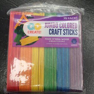 Jumbo Colored Craft Sticks